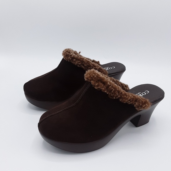 Cordani Dream Brown Suede Mule Heeled Slippers - Picture 4 of 7